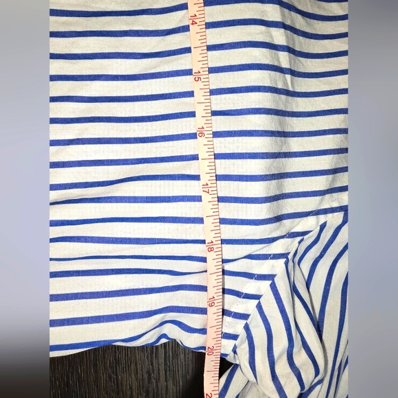 Vintage Tommy Hilfiger Blue and White Casual Button Down Shirt Size 10 - Picture 10 of 10